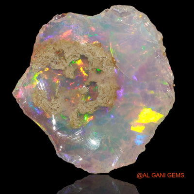 4.90 Cts Unheated Ethiopian Fire Opal Loose Gemstone Fancy Rough Natural 18x13x4 mm E-4