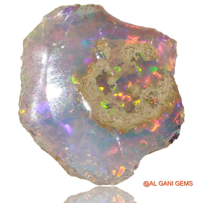 4.90 Cts Unheated Ethiopian Fire Opal Loose Gemstone Fancy Rough Natural 18x13x4 mm E-4