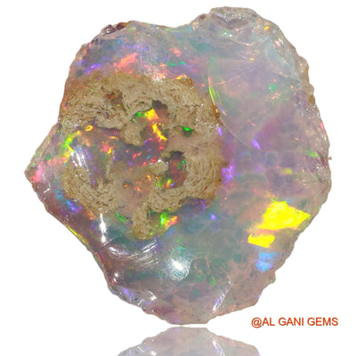 4.90 Cts Unheated Ethiopian Fire Opal Loose Gemstone Fancy Rough Natural 18x13x4 mm E-4