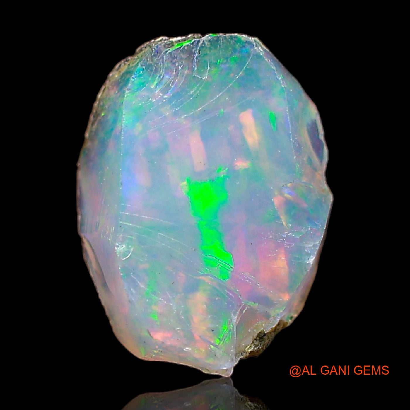 1.00 Cts Natural Ethiopian Fire Opal Fancy Rough Loose Gemstone For Jewelry 9x7x4 mm E-500