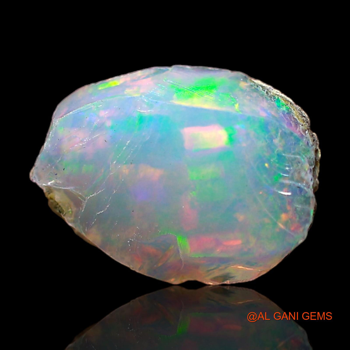 1.00 Cts Natural Ethiopian Fire Opal Fancy Rough Loose Gemstone For Jewelry 9x7x4 mm E-500