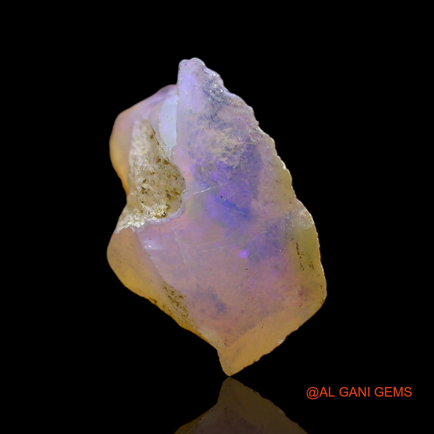 5.00 Cts Natural Ethiopian Fire Opal Loose Gemstone Fancy Rough 18x11x9 mm E-501