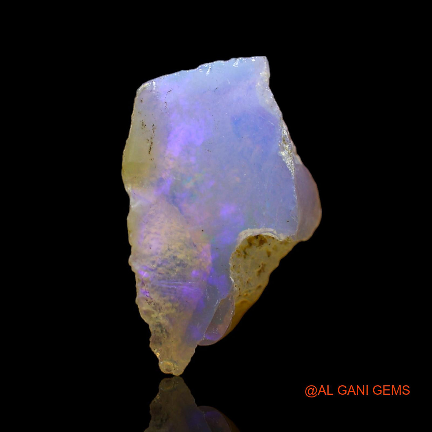 5.00 Cts Natural Ethiopian Fire Opal Loose Gemstone Fancy Rough 18x11x9 mm E-501