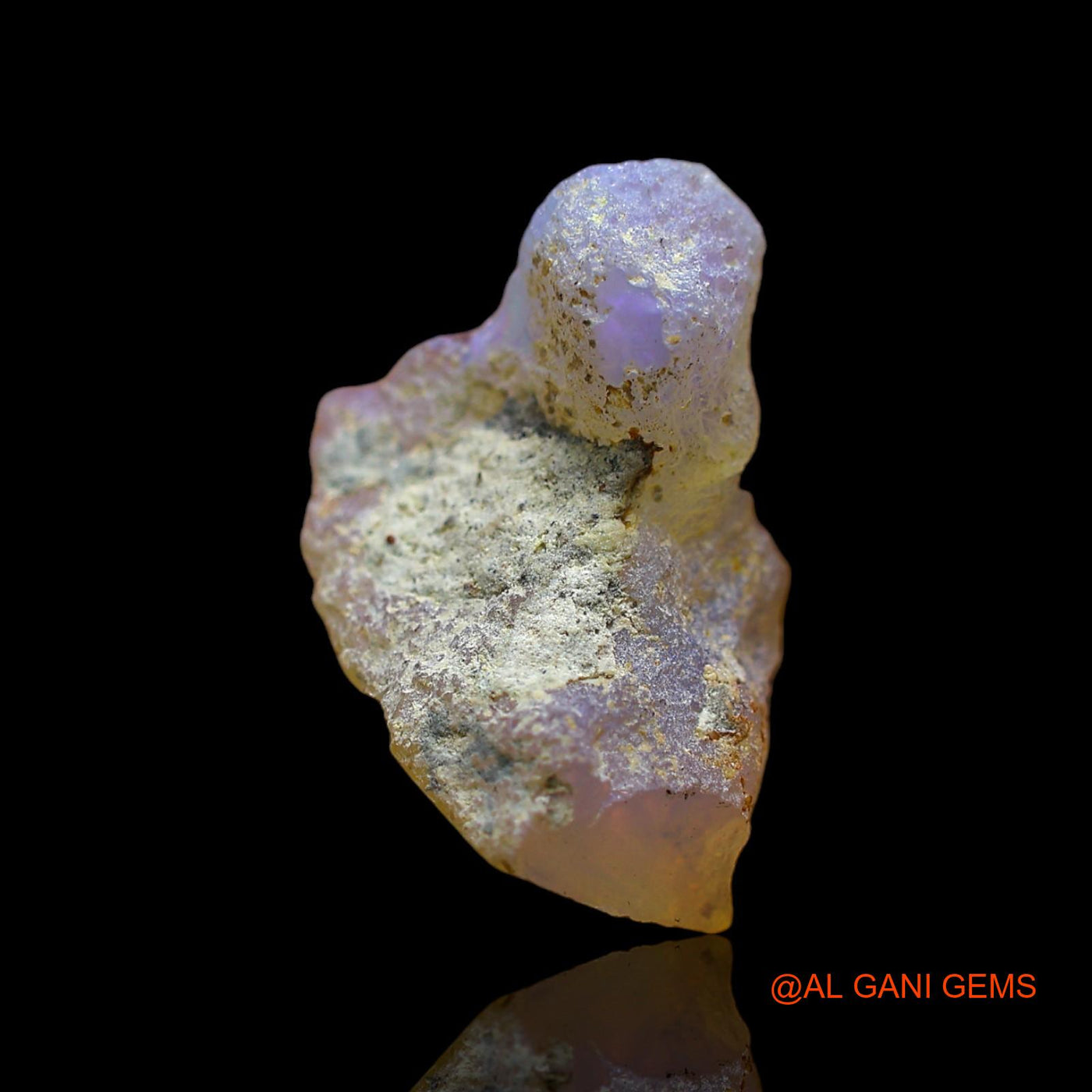 5.00 Cts Natural Ethiopian Fire Opal Loose Gemstone Fancy Rough 18x11x9 mm E-501