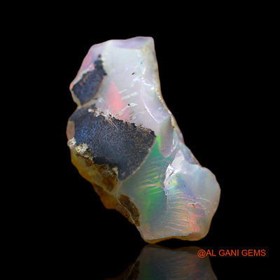 Natural Untreated Fire Opal Loose Gemstone Fancy Rough From Ethiopia 3.00 Cts 16x8x6 mm E-502