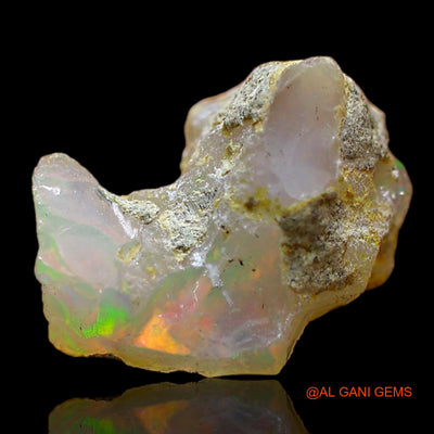 4.00 Cts Unheated Ethiopian Fire Opal Loose Gemstone Fancy Rough Natural 14x13x10 mm E-503