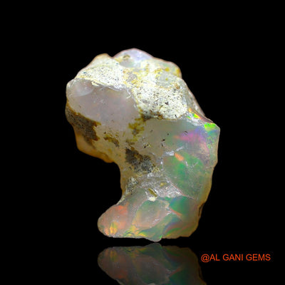 4.00 Cts Unheated Ethiopian Fire Opal Loose Gemstone Fancy Rough Natural 14x13x10 mm E-503