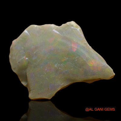 Natural Fire Opal Gemstone 2.00 Cts Loose Fancy Rough From Ethiopia 17x14x3 mm E-504