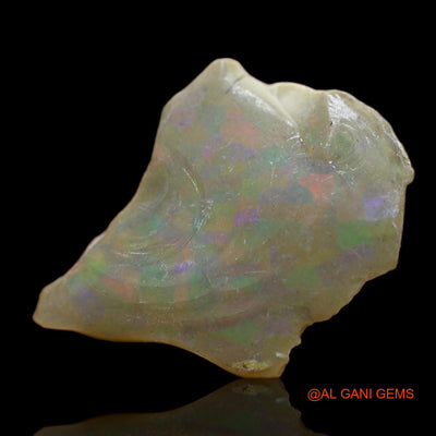 Natural Fire Opal Gemstone 2.00 Cts Loose Fancy Rough From Ethiopia 17x14x3 mm E-504