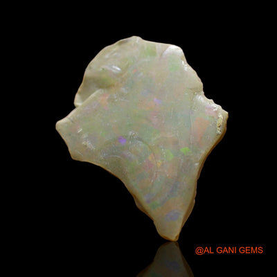 Natural Fire Opal Gemstone 2.00 Cts Loose Fancy Rough From Ethiopia 17x14x3 mm E-504