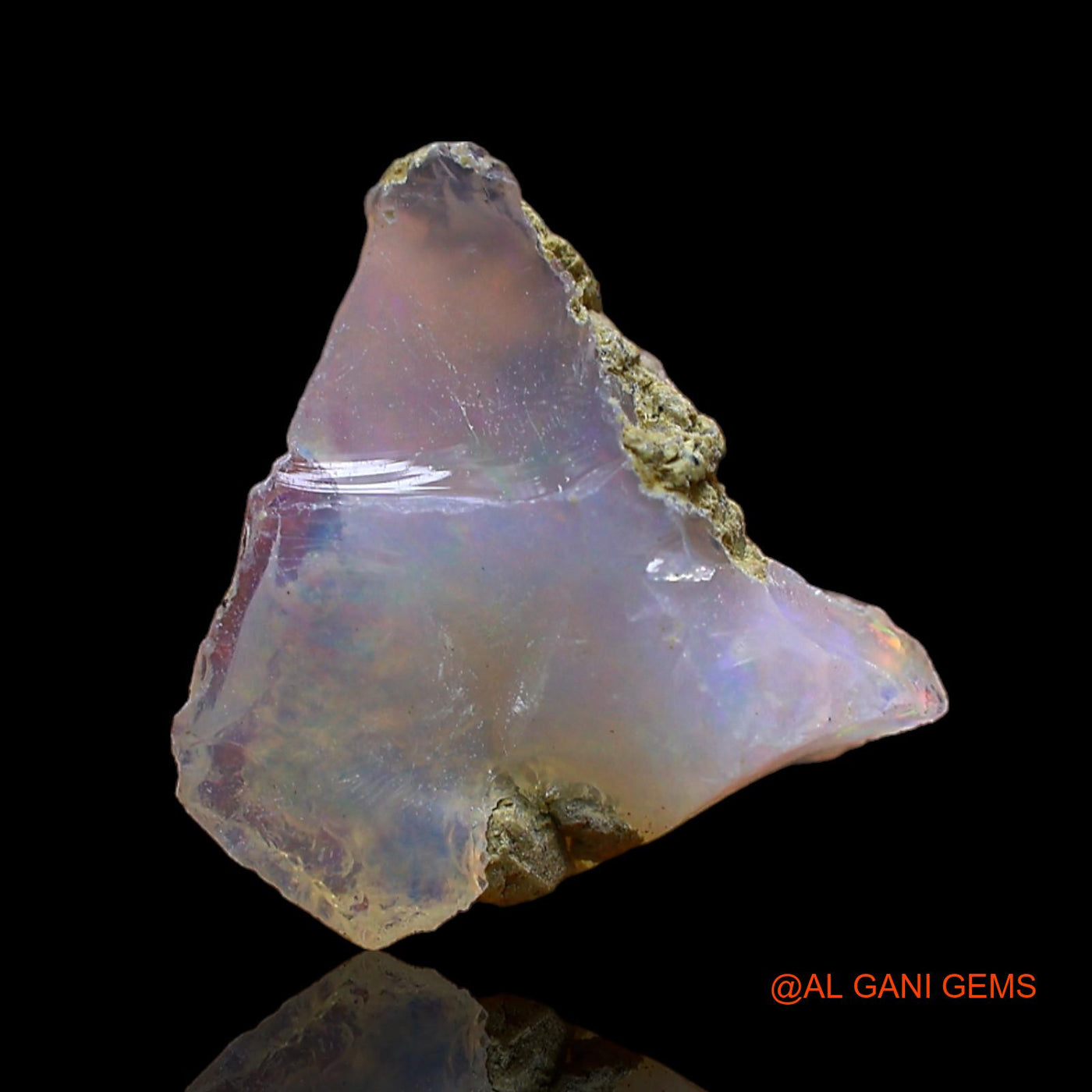 3.00 Cts Natural Ethiopian Fire Opal Loose Gemstone Fancy Rough 14x14x6 mm E-505