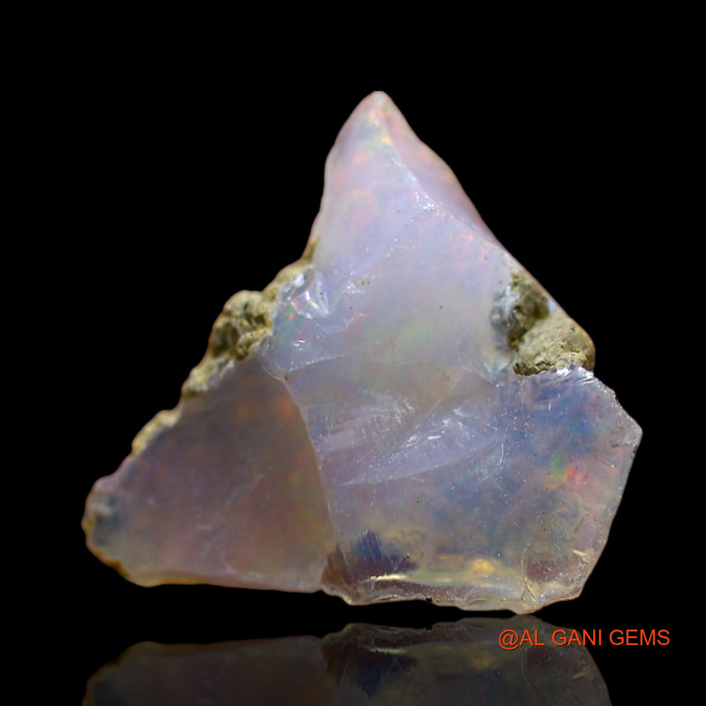 3.00 Cts Natural Ethiopian Fire Opal Loose Gemstone Fancy Rough 14x14x6 mm E-505