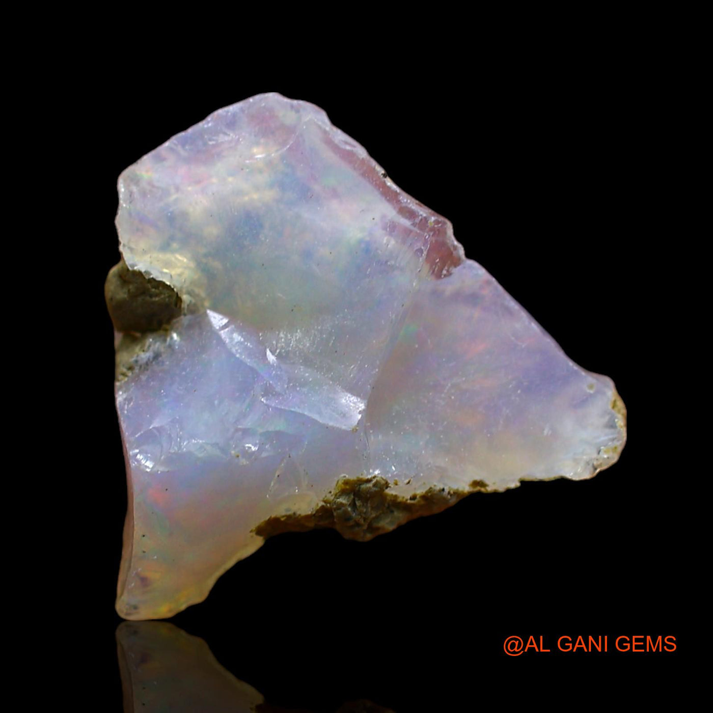 3.00 Cts Natural Ethiopian Fire Opal Loose Gemstone Fancy Rough 14x14x6 mm E-505
