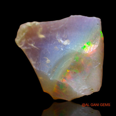 1.00 Cts Natural Ethiopian Fire Opal Fancy Rough Loose Gemstone For Jewelry 13x12x3 mm E-507