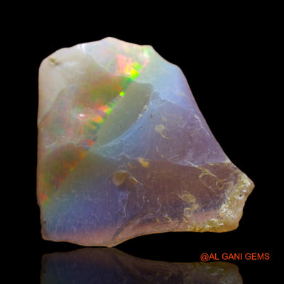 1.00 Cts Natural Ethiopian Fire Opal Fancy Rough Loose Gemstone For Jewelry 13x12x3 mm E-507