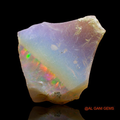 1.00 Cts Natural Ethiopian Fire Opal Fancy Rough Loose Gemstone For Jewelry 13x12x3 mm E-507