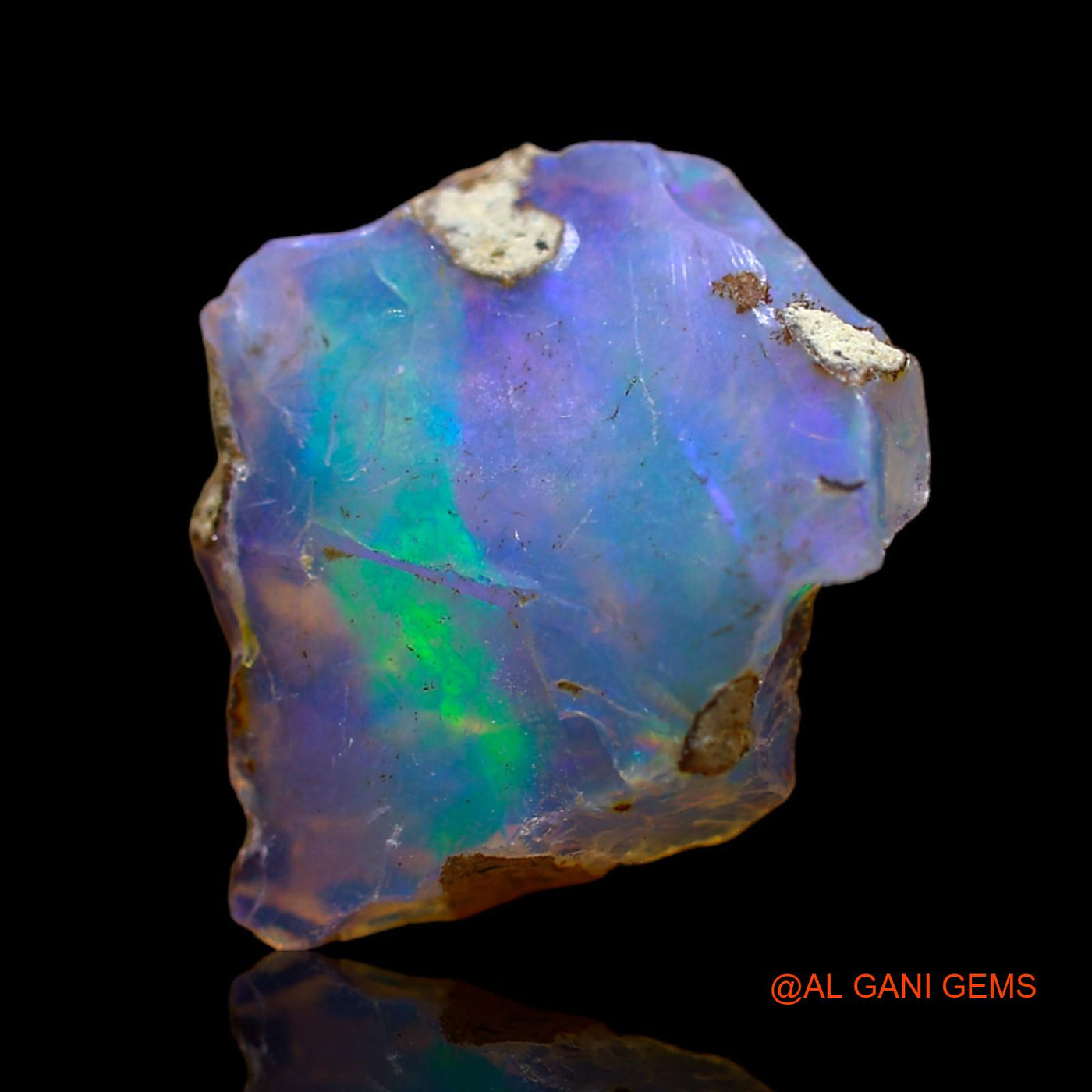 4.00 Cts Natural Ethiopian Fire Opal Loose Gemstone Fancy Rough 15x12x6 mm E-508