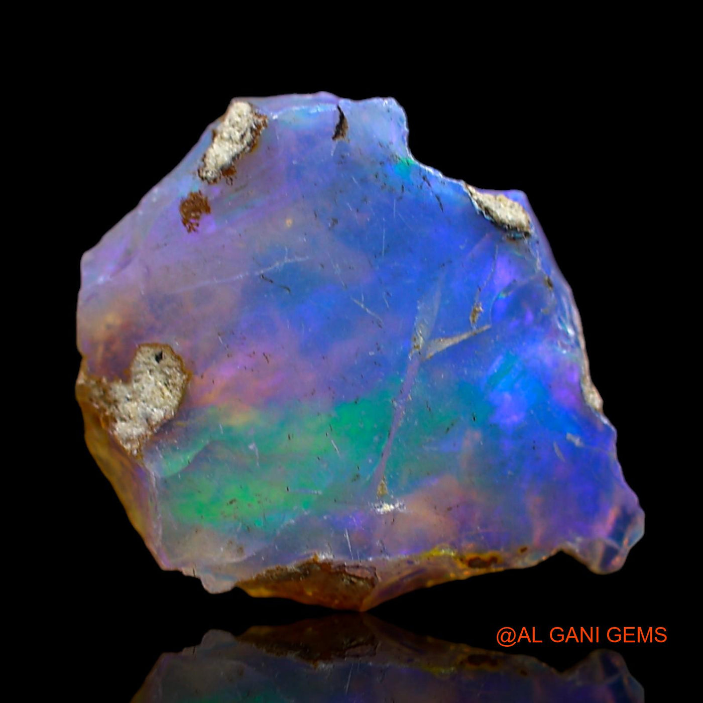 4.00 Cts Natural Ethiopian Fire Opal Loose Gemstone Fancy Rough 15x12x6 mm E-508