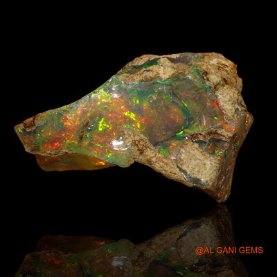 5.00 Cts Unheated Ethiopian Fire Opal Loose Gemstone Fancy Rough Natural 16x10x10 mm E-50