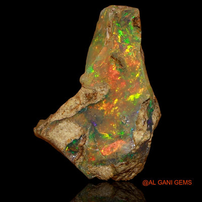 5.00 Cts Unheated Ethiopian Fire Opal Loose Gemstone Fancy Rough Natural 16x10x10 mm E-50