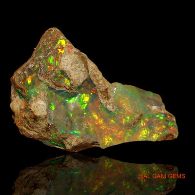 5.00 Cts Unheated Ethiopian Fire Opal Loose Gemstone Fancy Rough Natural 16x10x10 mm E-50