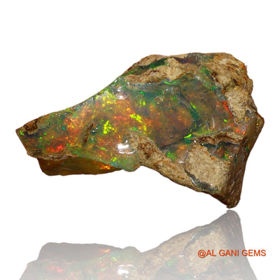 5.00 Cts Unheated Ethiopian Fire Opal Loose Gemstone Fancy Rough Natural 16x10x10 mm E-50