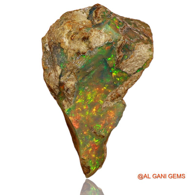 5.00 Cts Unheated Ethiopian Fire Opal Loose Gemstone Fancy Rough Natural 16x10x10 mm E-50