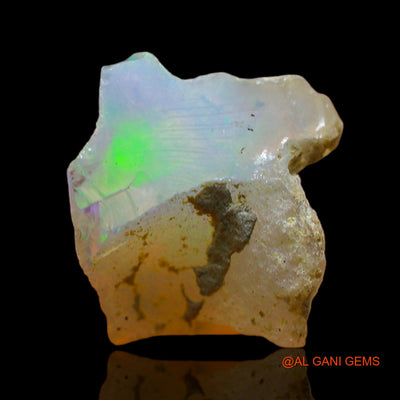 Natural Untreated Fire Opal Loose Gemstone Fancy Rough From Ethiopia 4.00 Cts 13x12x7 mm E-510