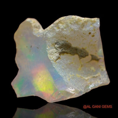 Natural Untreated Fire Opal Loose Gemstone Fancy Rough From Ethiopia 4.00 Cts 13x12x7 mm E-510