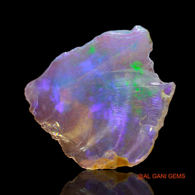 1.00 Cts Natural Ethiopian Fire Opal Loose Gemstone Fancy Rough 13x13x2 mm E-511