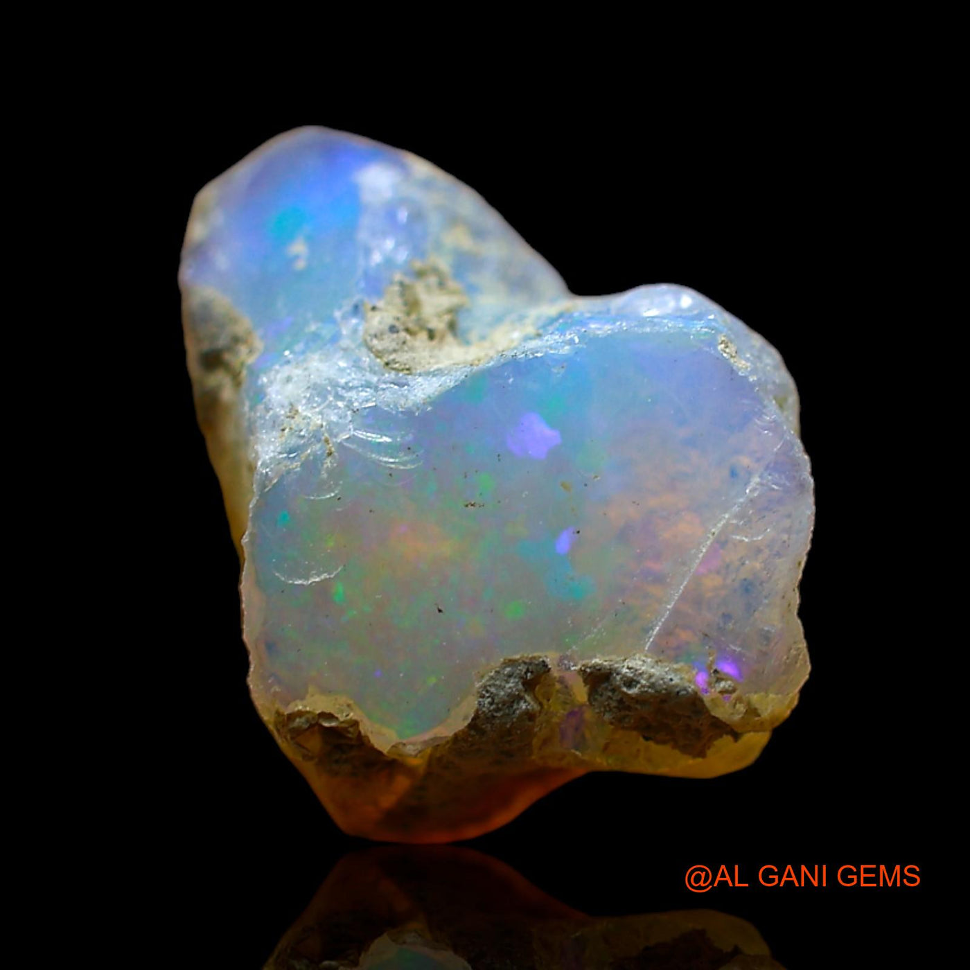 4.00 Cts Natural Ethiopian Fire Opal Fancy Rough Loose Gemstone For Jewelry 13x12x7 mm E-514