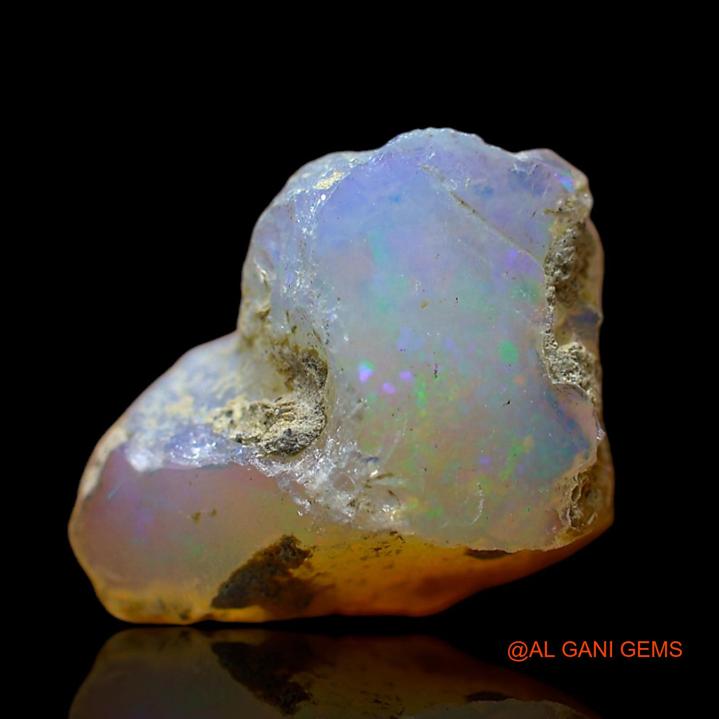 4.00 Cts Natural Ethiopian Fire Opal Fancy Rough Loose Gemstone For Jewelry 13x12x7 mm E-514