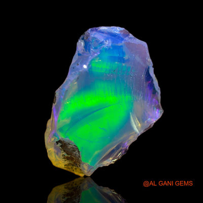 Natural Untreated Fire Opal Loose Gemstone Fancy Rough From Ethiopia 3.00 Cts 14x10x6 mm E-515