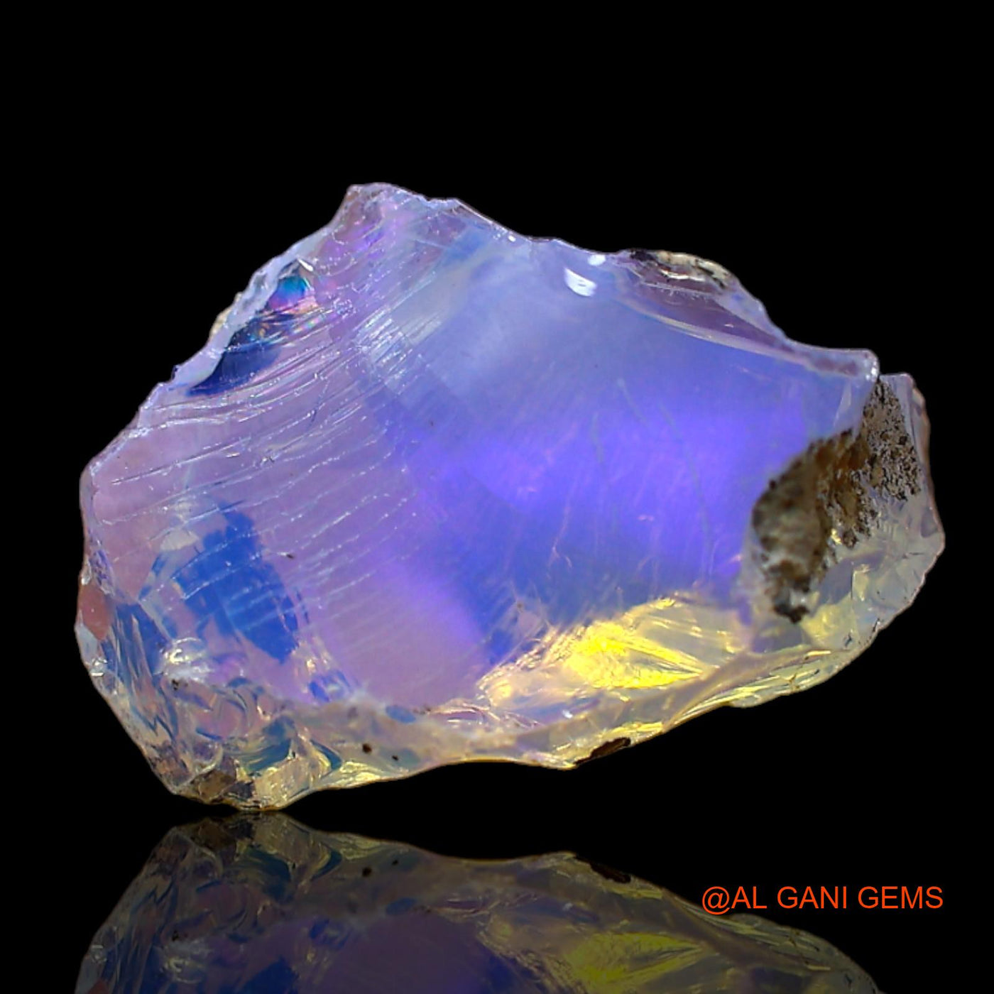 Natural Untreated Fire Opal Loose Gemstone Fancy Rough From Ethiopia 3.00 Cts 14x10x6 mm E-515