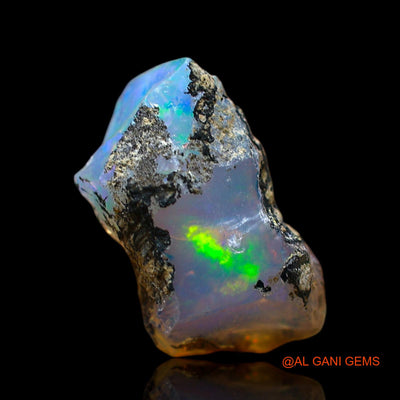 Natural Fire Opal Gemstone 3.00 Cts Loose Fancy Rough From Ethiopia 14x9x6 mm E-516
