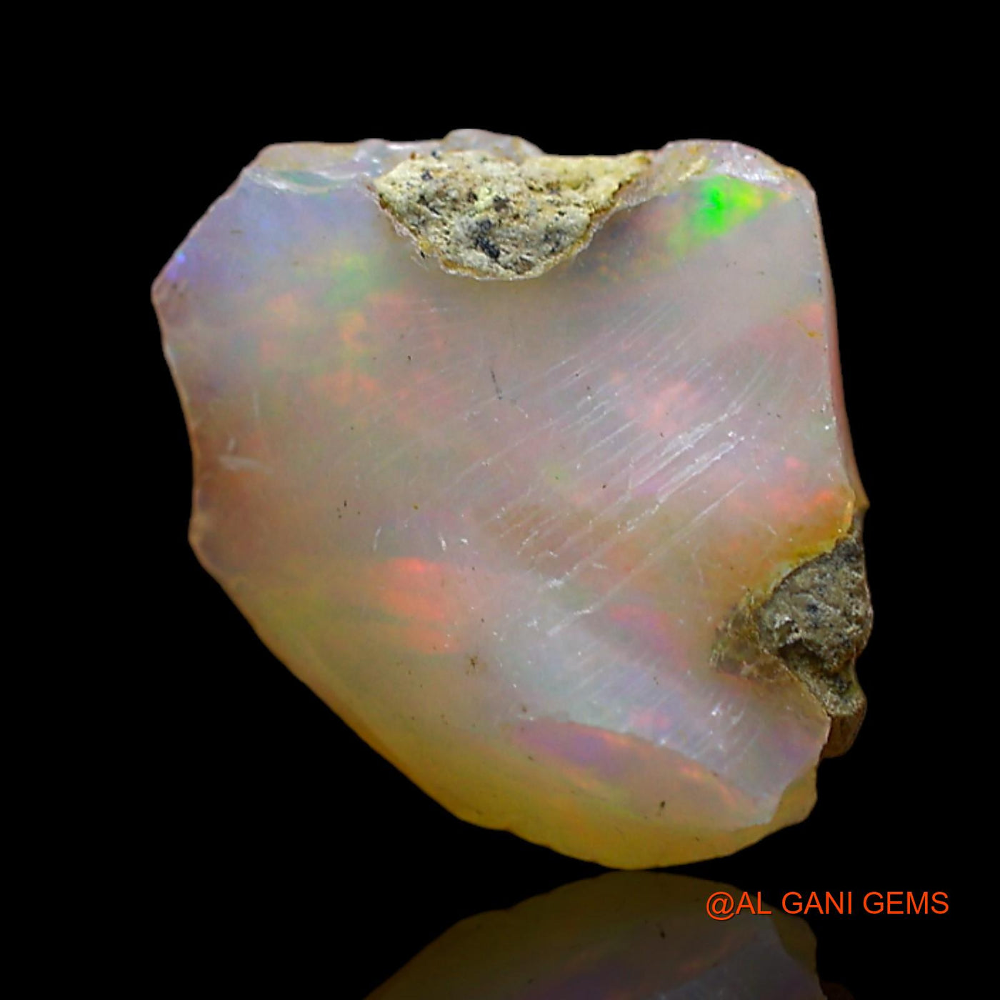 3.00 Cts Unheated Ethiopian Fire Opal Loose Gemstone Fancy Rough Natural 11x11x5 mm E-517