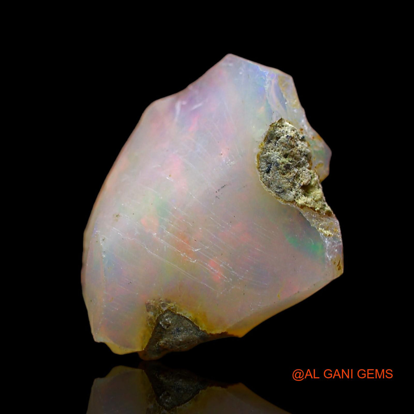 3.00 Cts Unheated Ethiopian Fire Opal Loose Gemstone Fancy Rough Natural 11x11x5 mm E-517