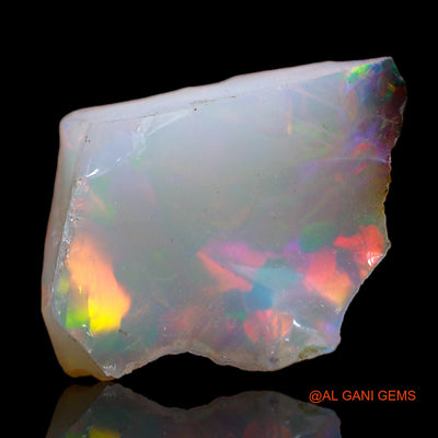 Natural Untreated Fire Opal Loose Gemstone Fancy Rough From Ethiopia 3.00 Cts 12x11x7 mm E-518