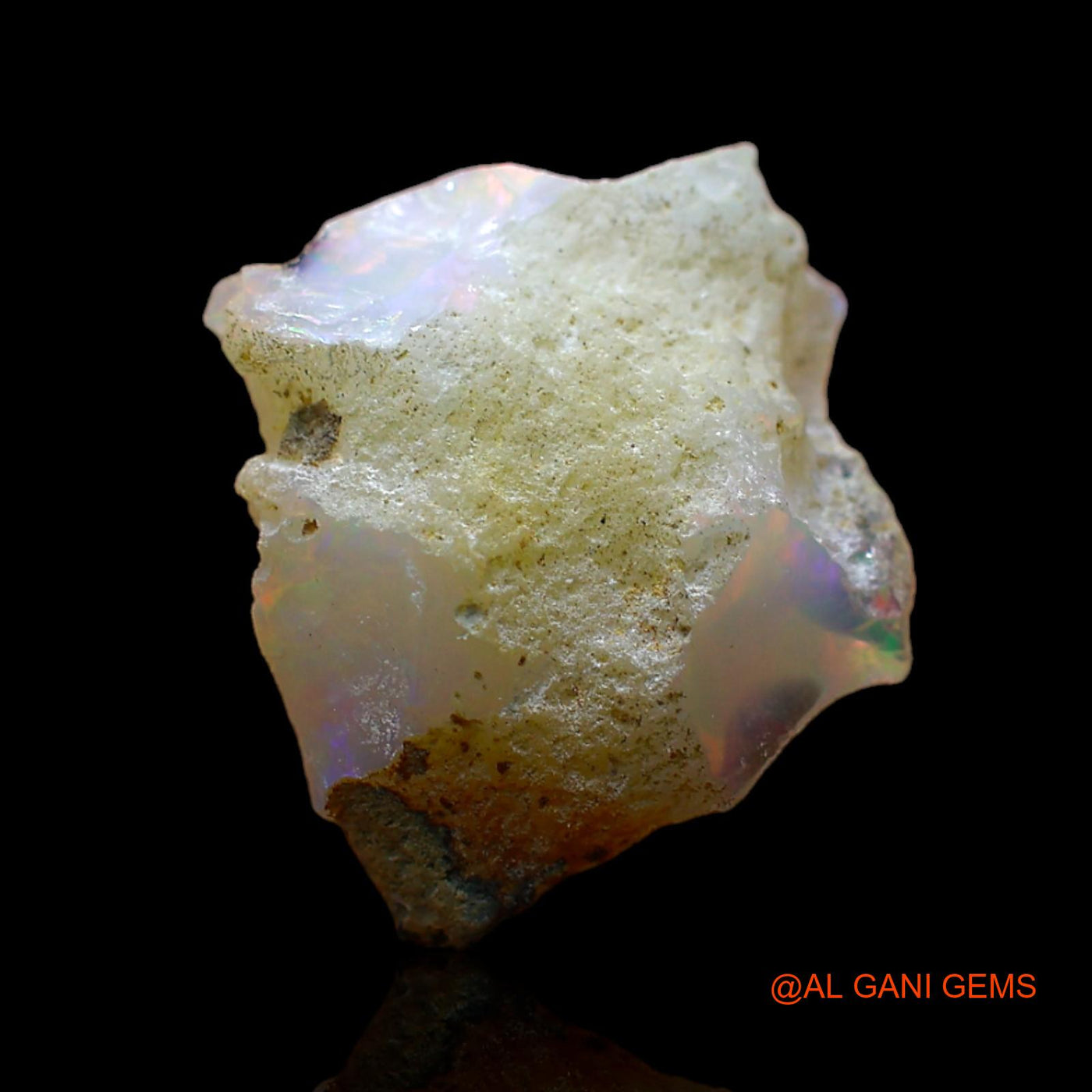 Natural Untreated Fire Opal Loose Gemstone Fancy Rough From Ethiopia 3.00 Cts 12x11x7 mm E-518