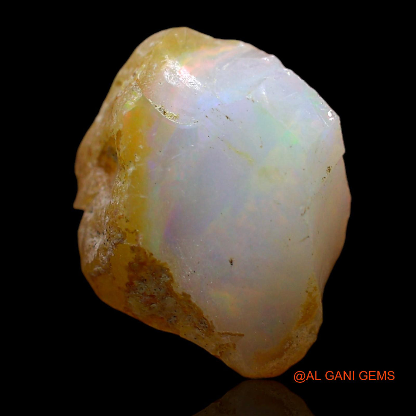 3.00 Cts Natural Ethiopian Fire Opal Fancy Rough Loose Gemstone For Jewelry 15x12x5 mm E-519