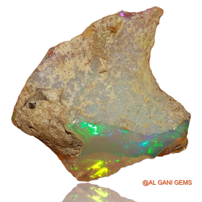 2.00 Cts Natural Ethiopian Fire Opal Fancy Rough Loose Gemstone For Jewelry 15x12x5 mm E-51