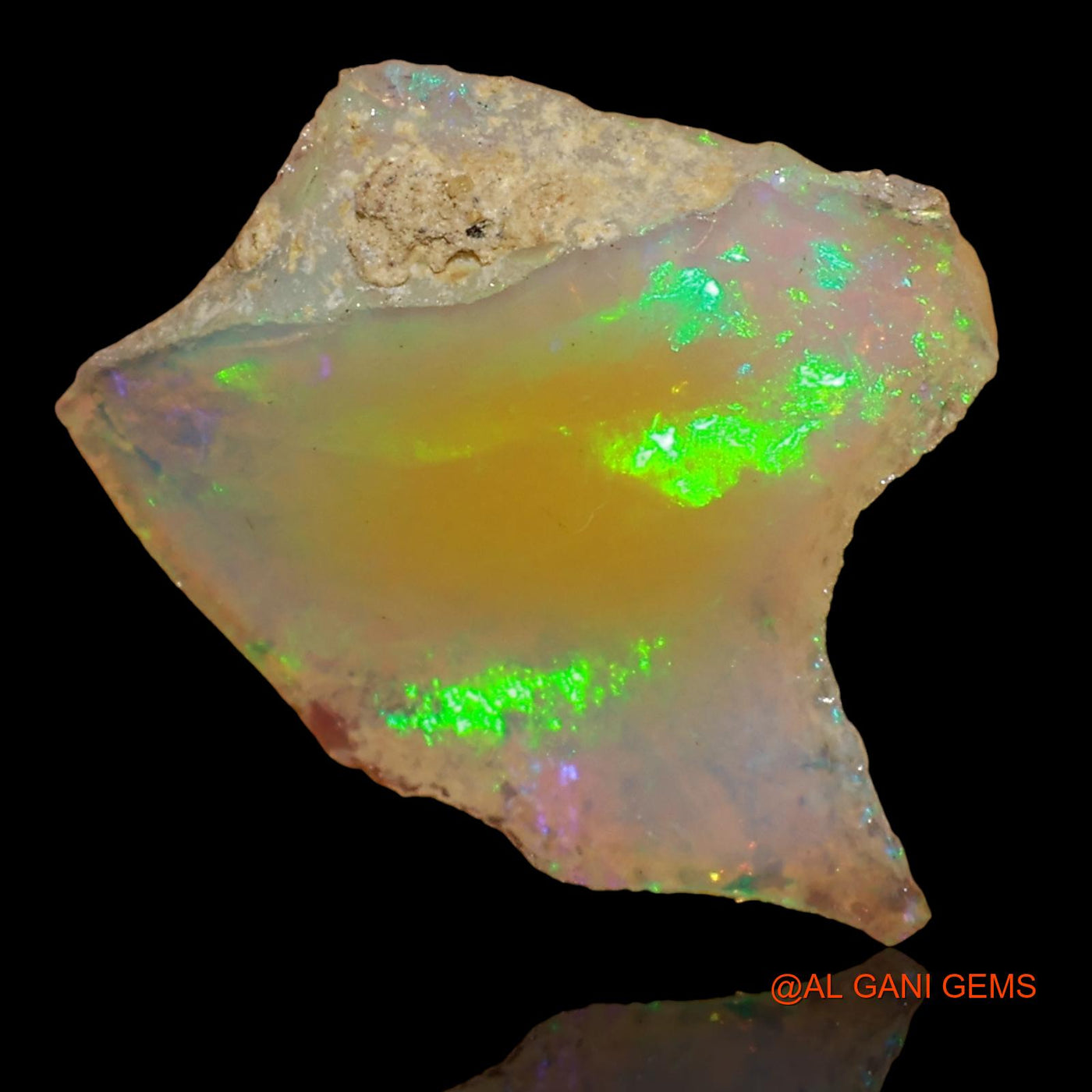 2.00 Cts Natural Ethiopian Fire Opal Fancy Rough Loose Gemstone For Jewelry 15x12x5 mm E-51