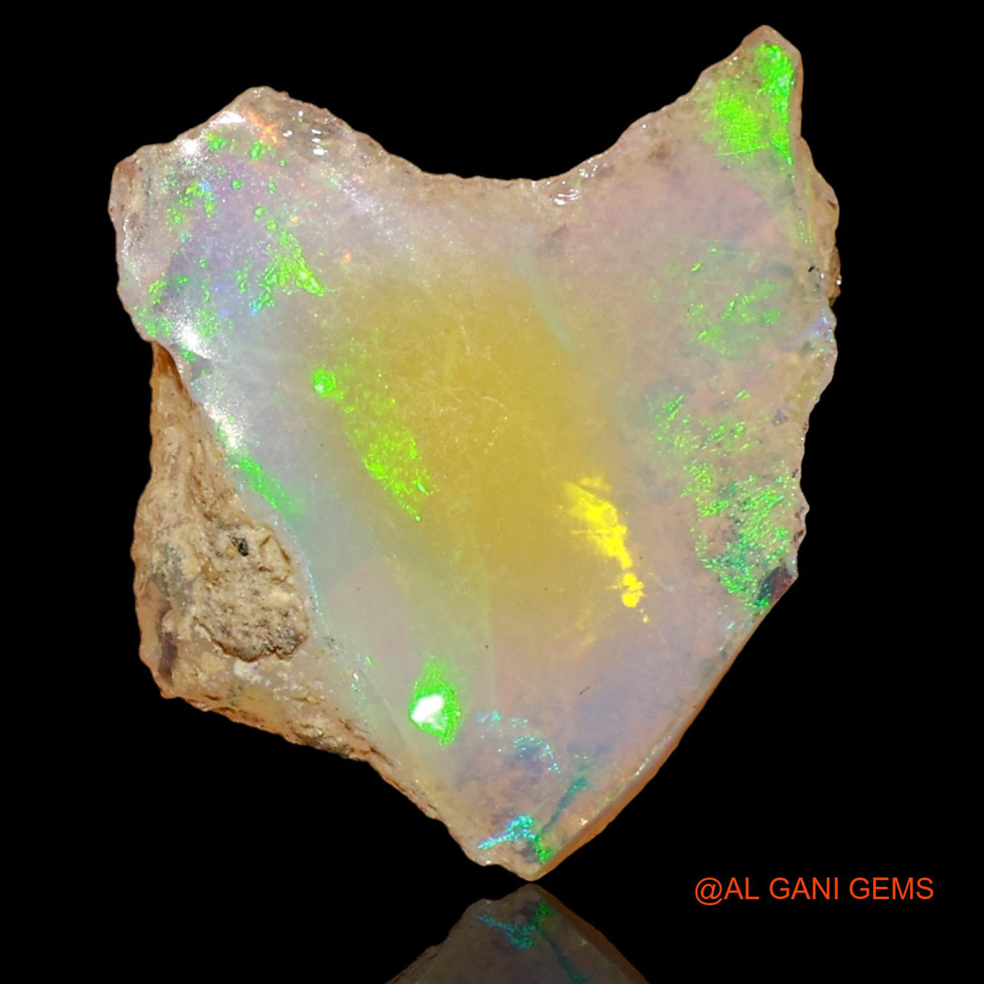 2.00 Cts Natural Ethiopian Fire Opal Fancy Rough Loose Gemstone For Jewelry 15x12x5 mm E-51