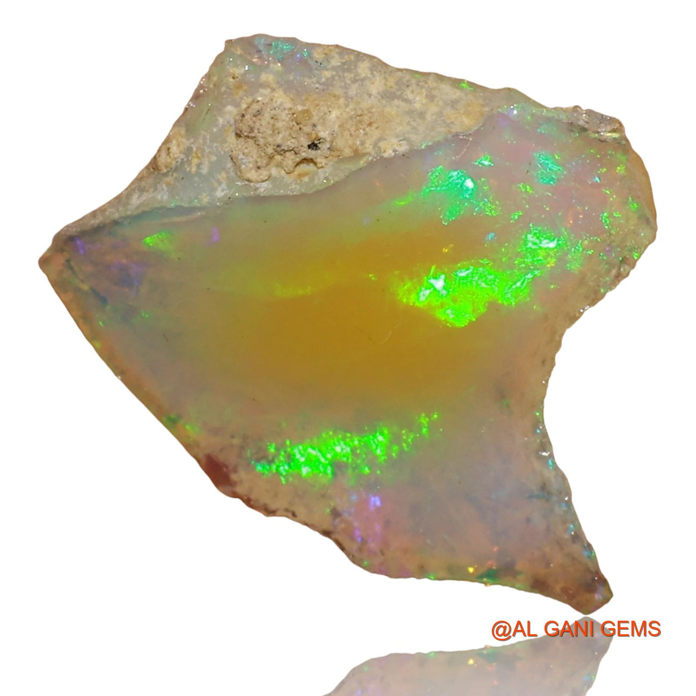 2.00 Cts Natural Ethiopian Fire Opal Fancy Rough Loose Gemstone For Jewelry 15x12x5 mm E-51