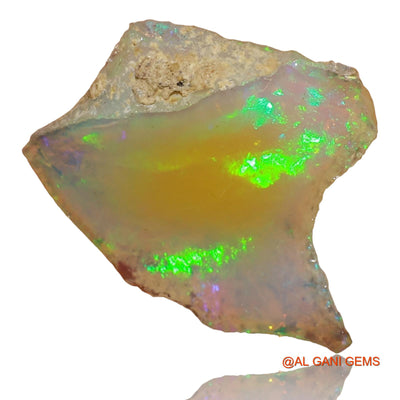 2.00 Cts Natural Ethiopian Fire Opal Fancy Rough Loose Gemstone For Jewelry 15x12x5 mm E-51