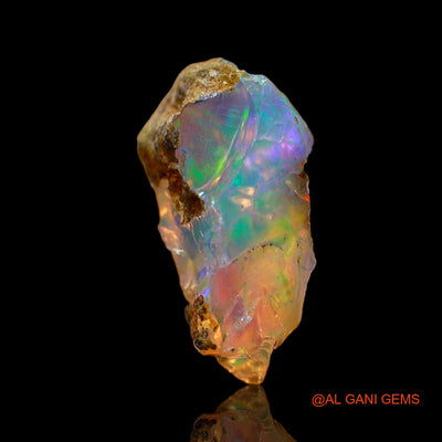 2.00 Cts Unheated Ethiopian Fire Opal Loose Gemstone Fancy Rough Natural 14x8x7 mm E-520