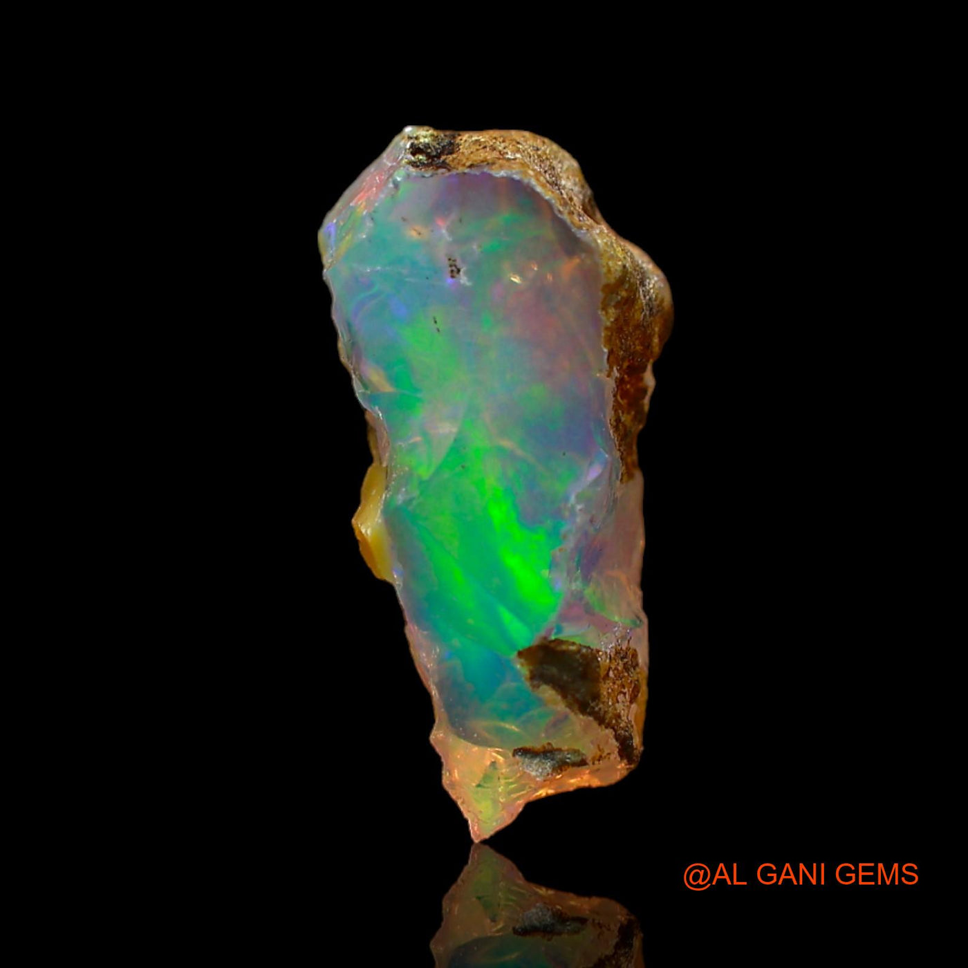 2.00 Cts Unheated Ethiopian Fire Opal Loose Gemstone Fancy Rough Natural 14x8x7 mm E-520