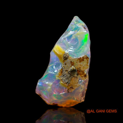 2.00 Cts Unheated Ethiopian Fire Opal Loose Gemstone Fancy Rough Natural 14x8x7 mm E-520
