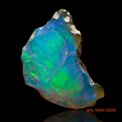 3.00 Cts Natural Ethiopian Fire Opal Loose Gemstone Fancy Rough 15x9x5 mm E-521