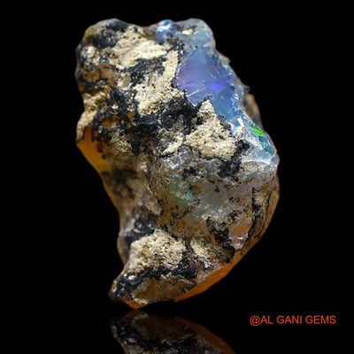 3.00 Cts Natural Ethiopian Fire Opal Loose Gemstone Fancy Rough 15x9x5 mm E-521